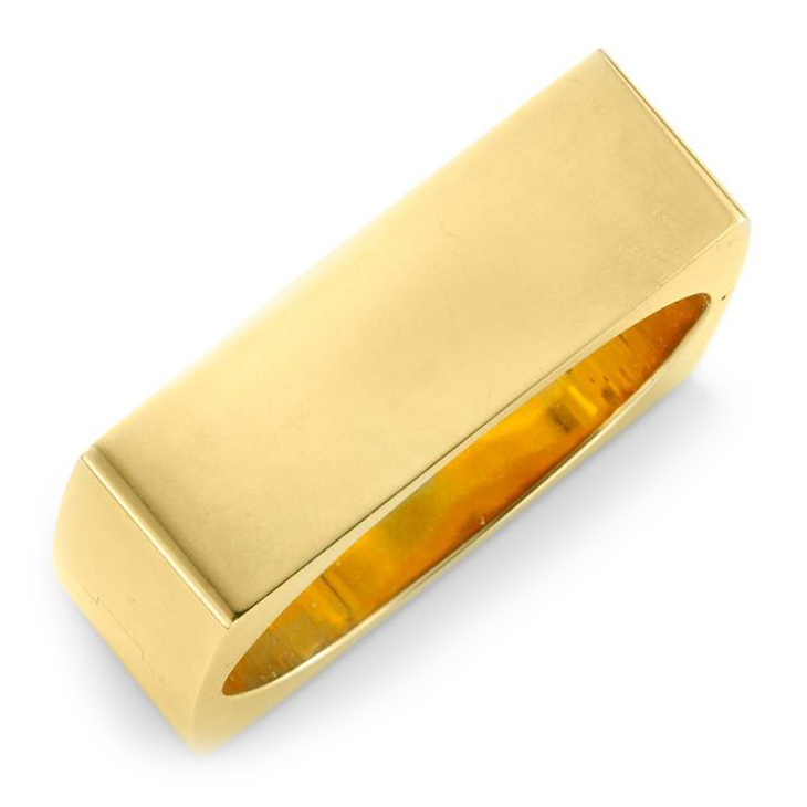 A Square Gold Bangle Bracelet, circa 1965