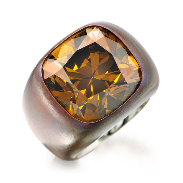 A Colored Diamond Ring
