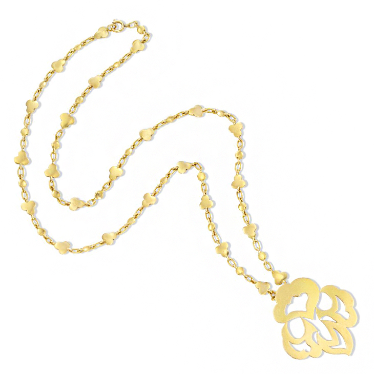 A Gold Pendant Necklace, by Cartier, circa 1970