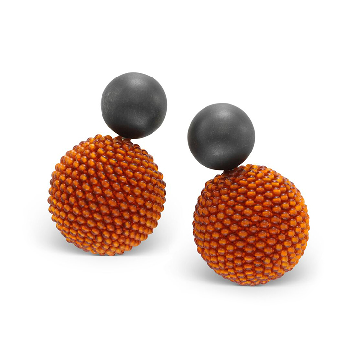 A Pair of Carnelian Ear Pendants, by Hemmerle