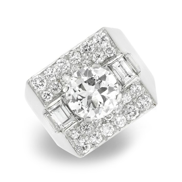 A Diamond 'Trombino' Ring, by Bulgari, circa 1950