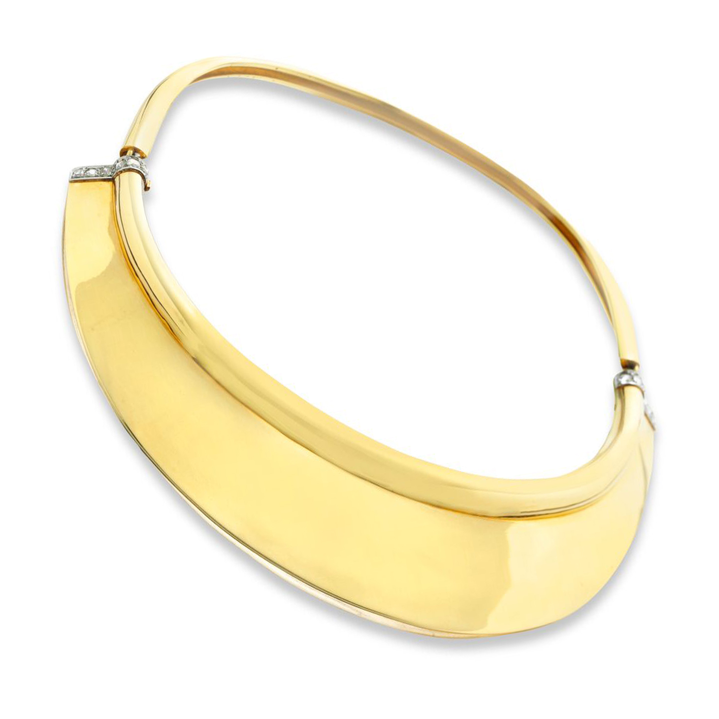 A Gold and Diamond Collar Necklace, by Suzanne Belperron, circa 1940