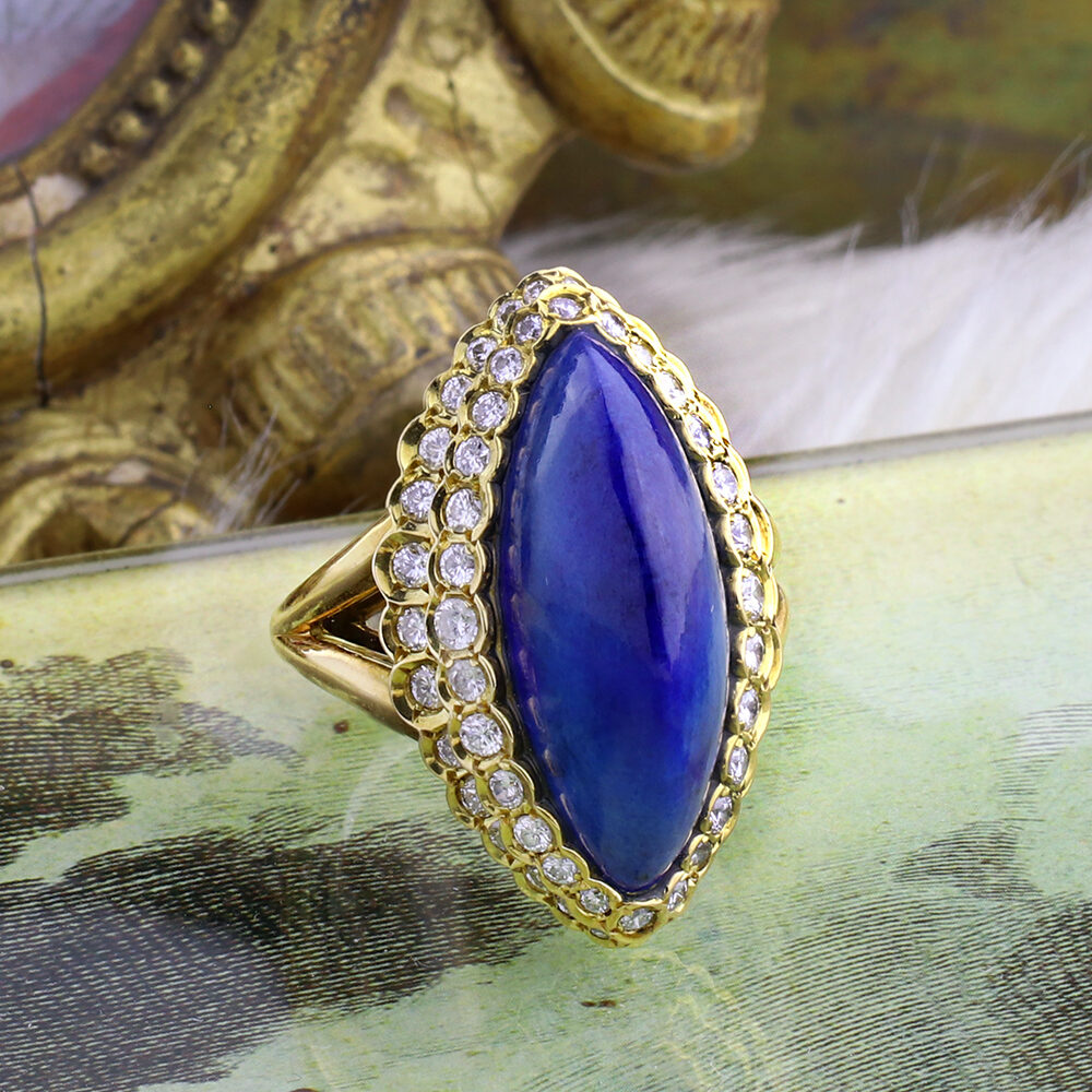 Cartier Lapis Lazuli and Diamond Ring
