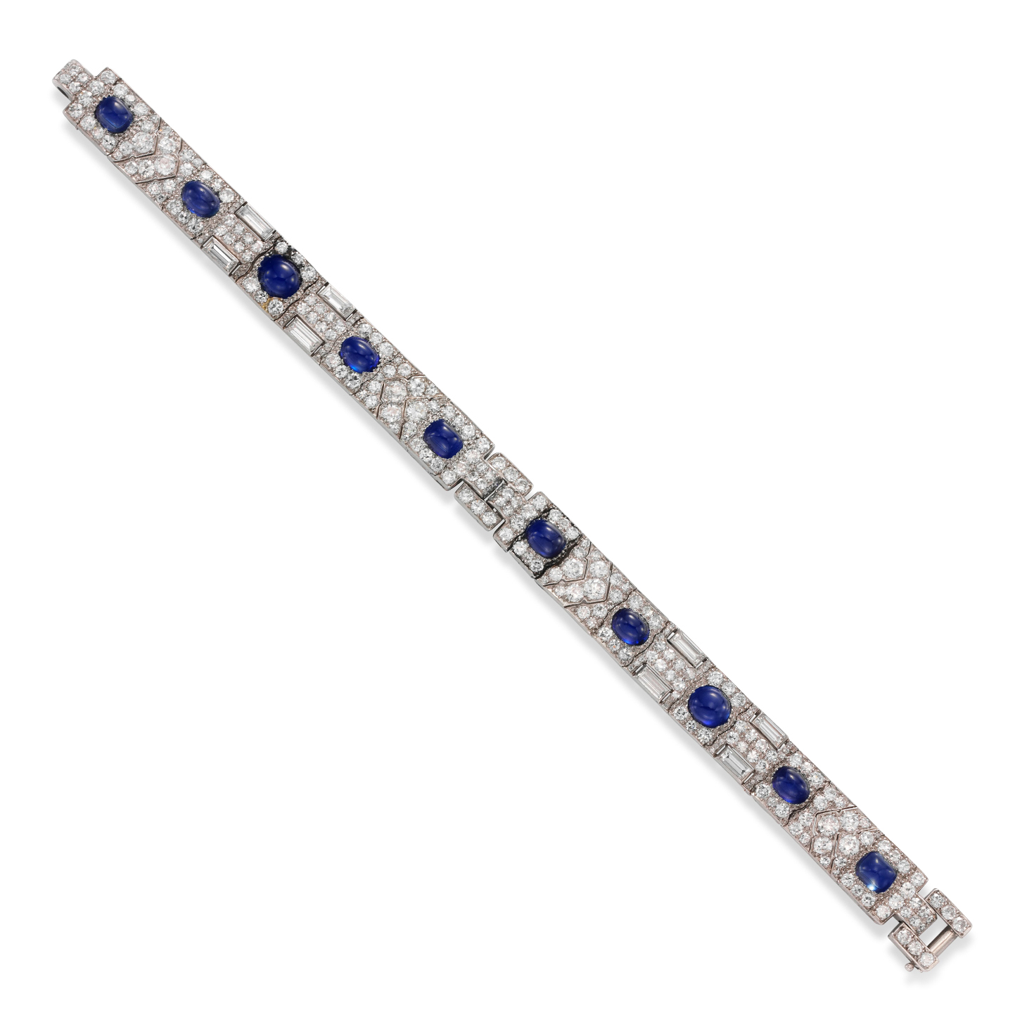 An Art Deco Sapphire and Diamond Bracelet, by Cartier, circa 1925