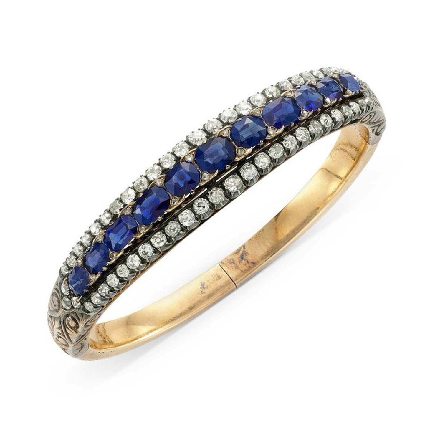 A 19th Century Sapphire and Diamond Bracelet
