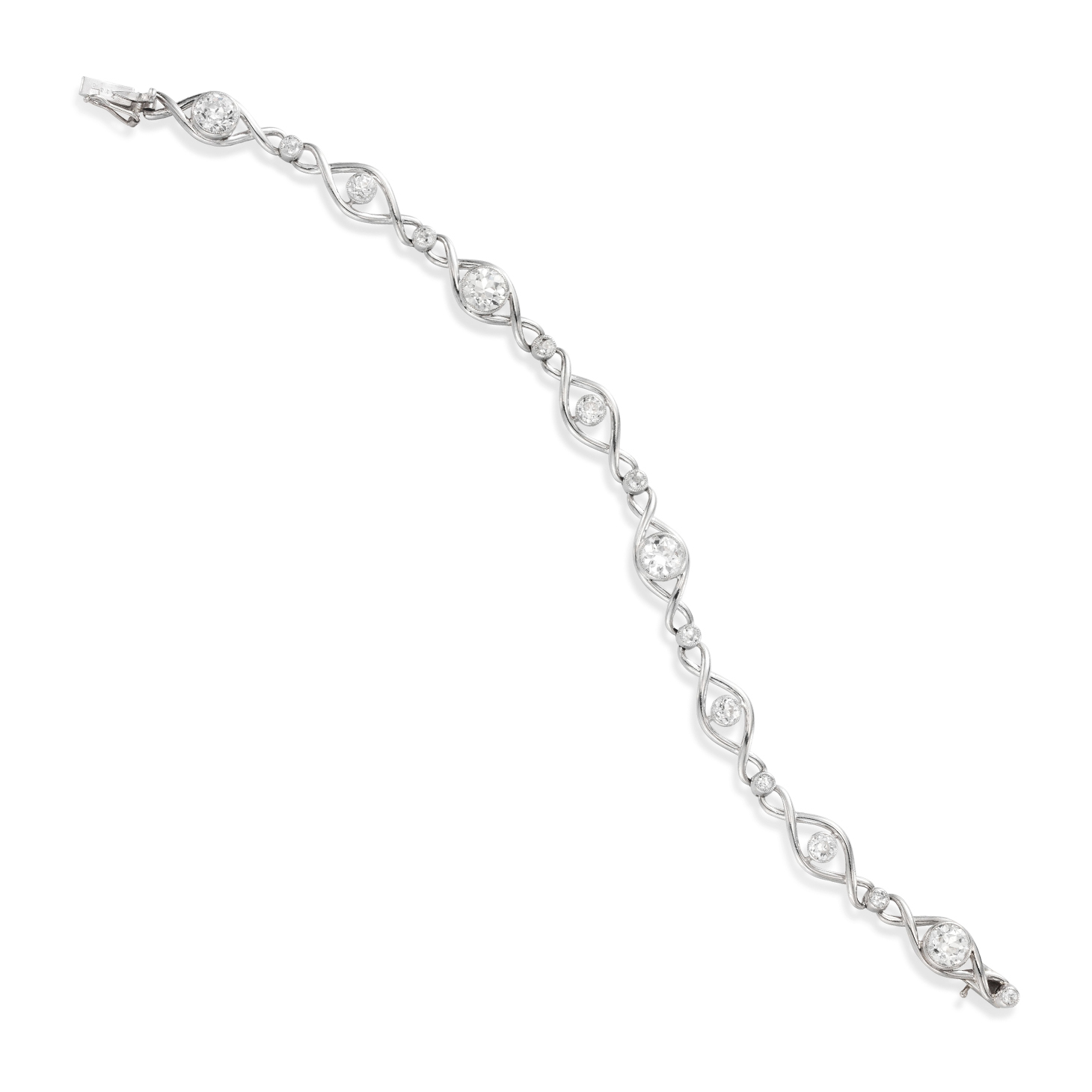An Early 20th Century Diamond and Platinum Bracelet, circa 1930