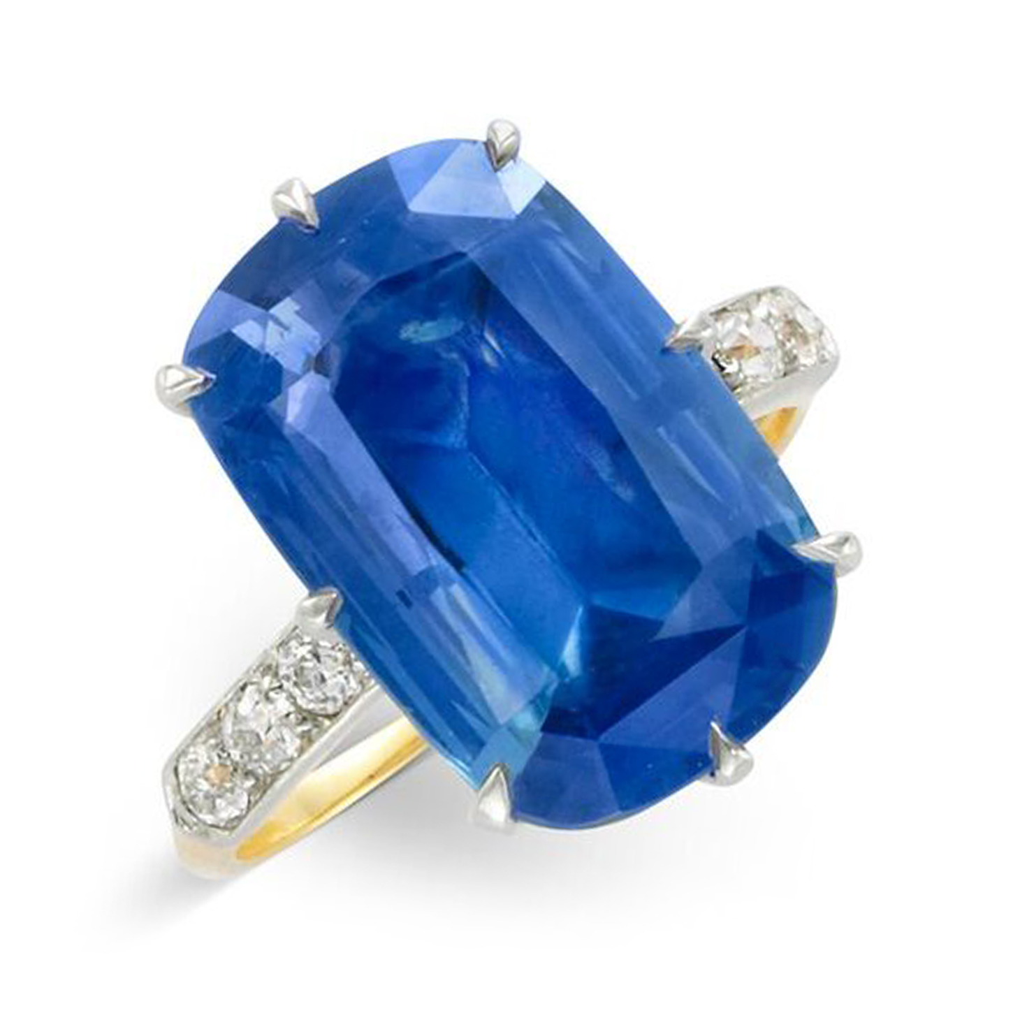 An Early 20th Century Sapphire and Diamond Ring, by Tiffany & Co.
