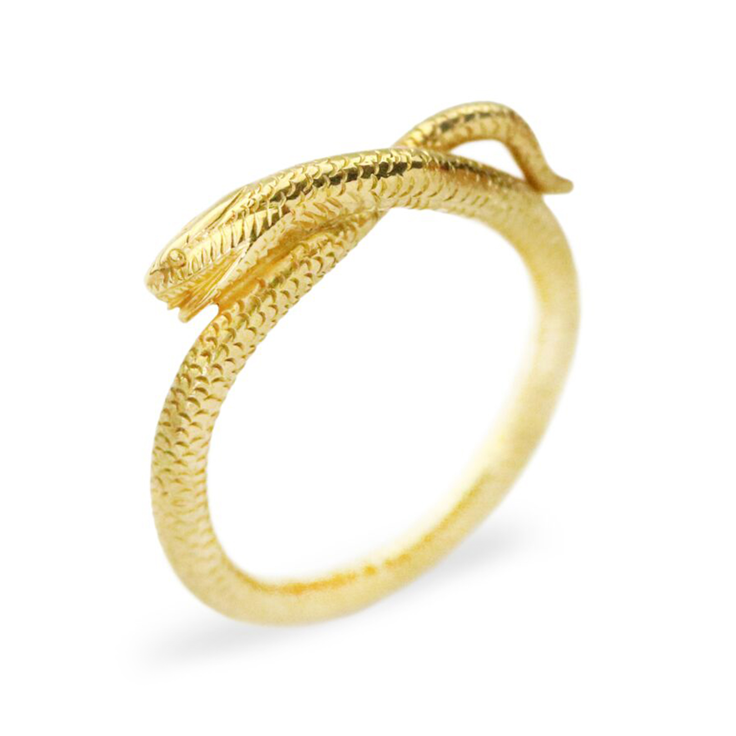 An Antique Gold Serpent Ring