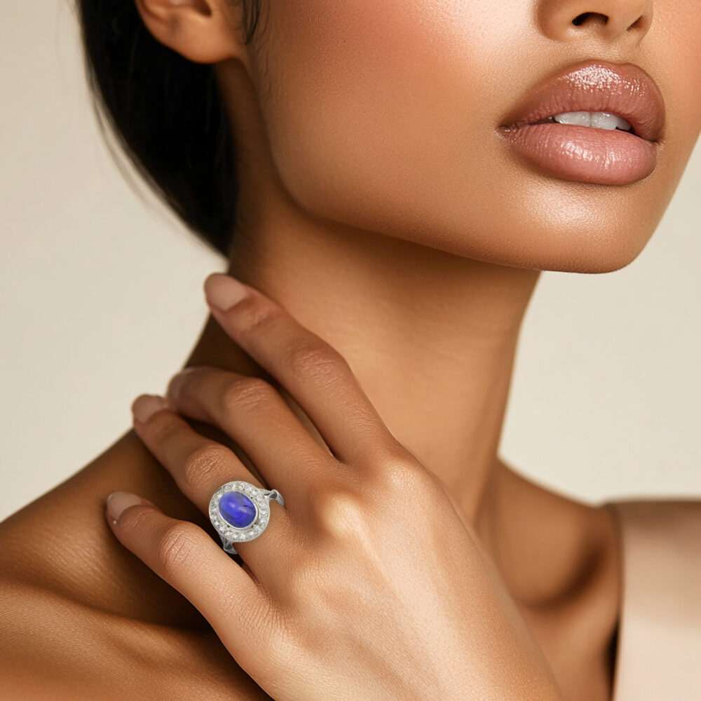 Sapphire and Diamond Ring