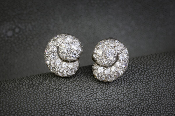 Diamond Set Ear Clips