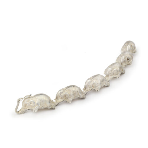 Tiffany & Co. ‘Elephant’ Link Sterling Silver Bracelet