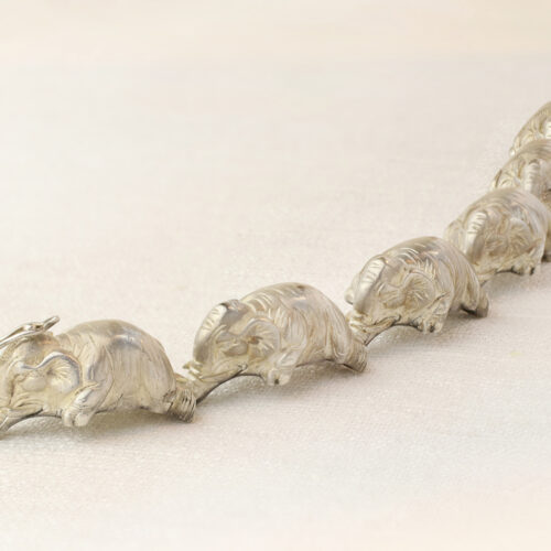 Tiffany & Co. ‘Elephant’ Link Sterling Silver Bracelet
