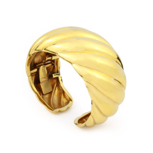 Sculpted Gold Cuff