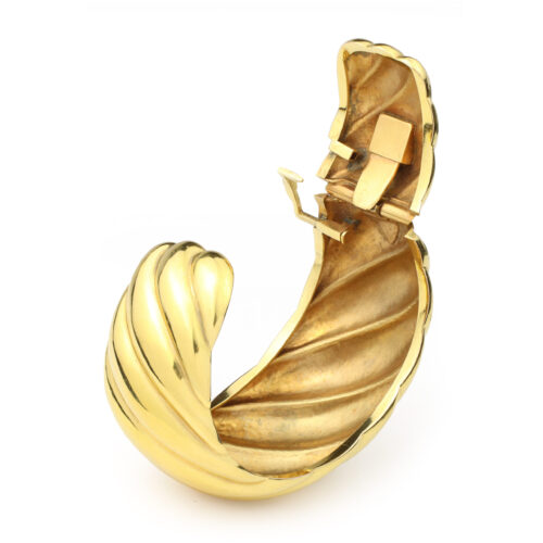 Sculpted Gold Cuff