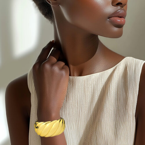 Sculpted Gold Cuff