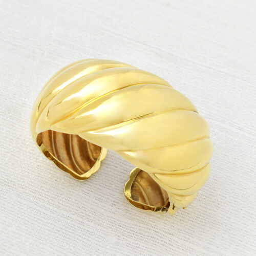Sculpted Gold Cuff