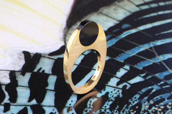 Pierre Cardin Gold And Onyx Ring