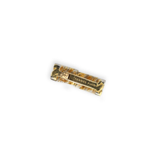 Hermes Pair of Bi-Color Gold Cufflinks