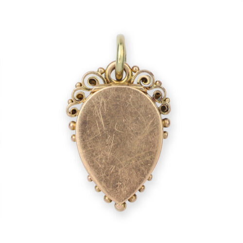 An Antique Multi-Gem, Diamond and Gold Locket Pendant