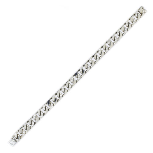 Van Cleef & Arpels Diamond and White Gold Link Bracelet