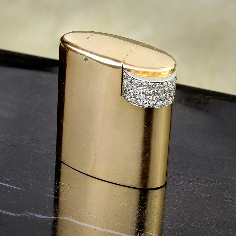 Cartier Gold and Diamond Lighter