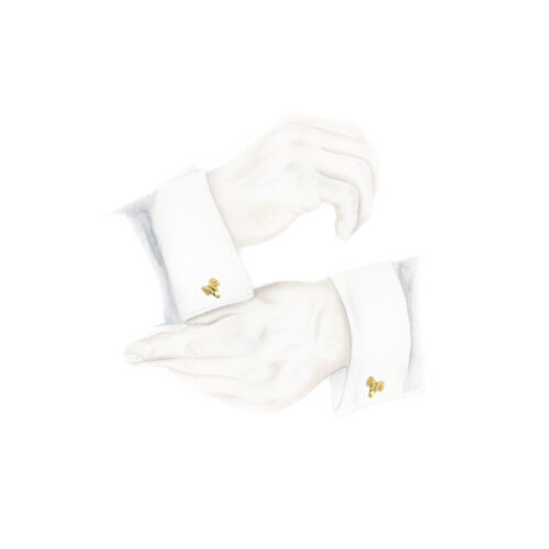 David Webb Sculpted Gold cufflinks
