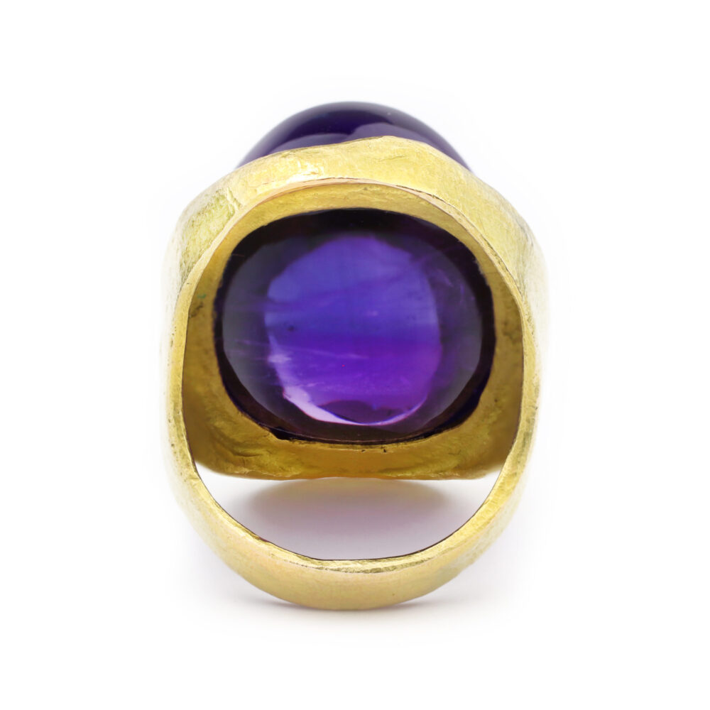 Amethyst and Gold Cocktail Ring