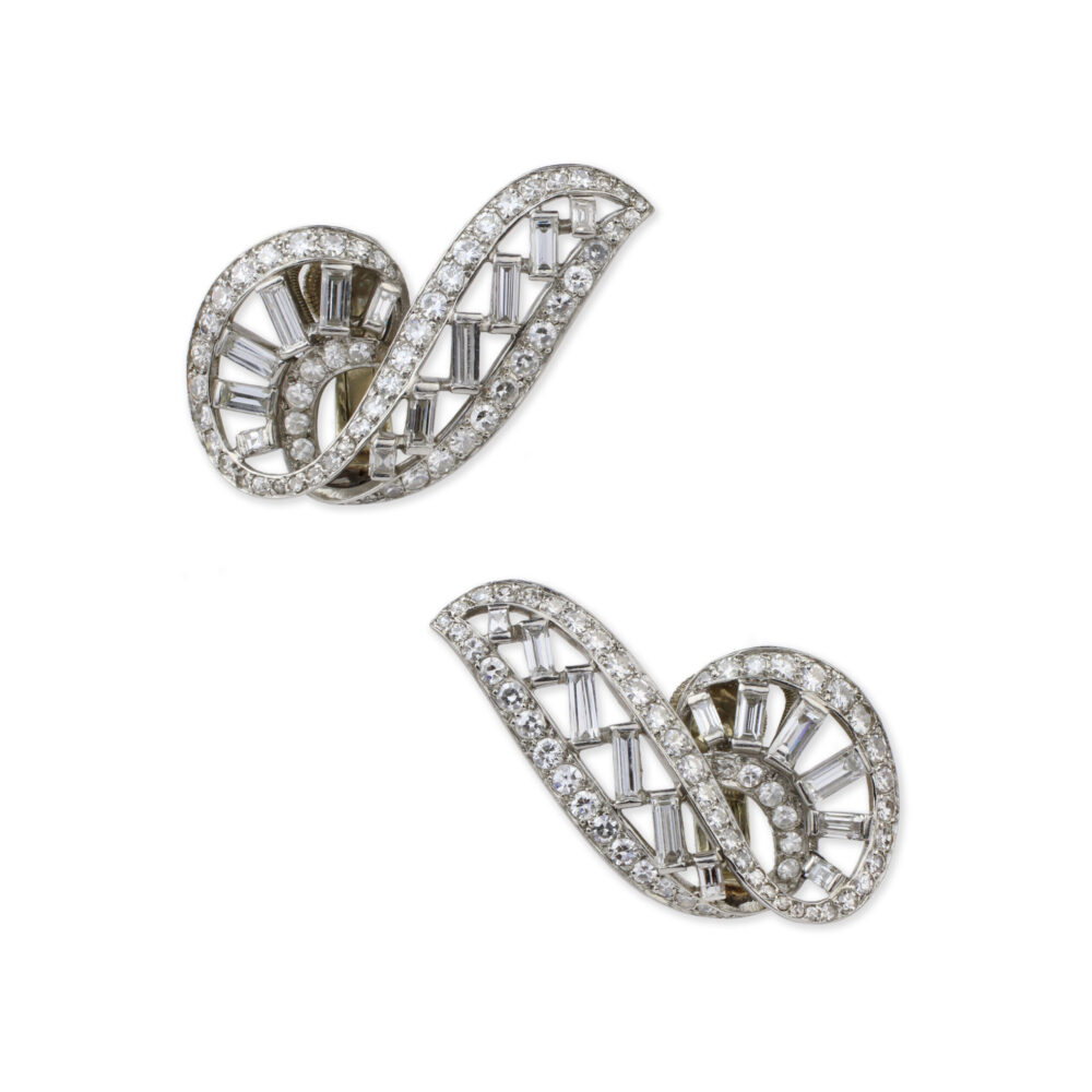 Cartier Diamond Set Ear Clips