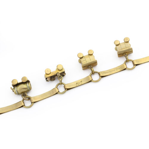Boucheron Train Motif Gold Charm Bracelet