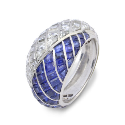Van Cleef & Arpels Art Deco Sapphire and Diamond Ring - FD Gallery