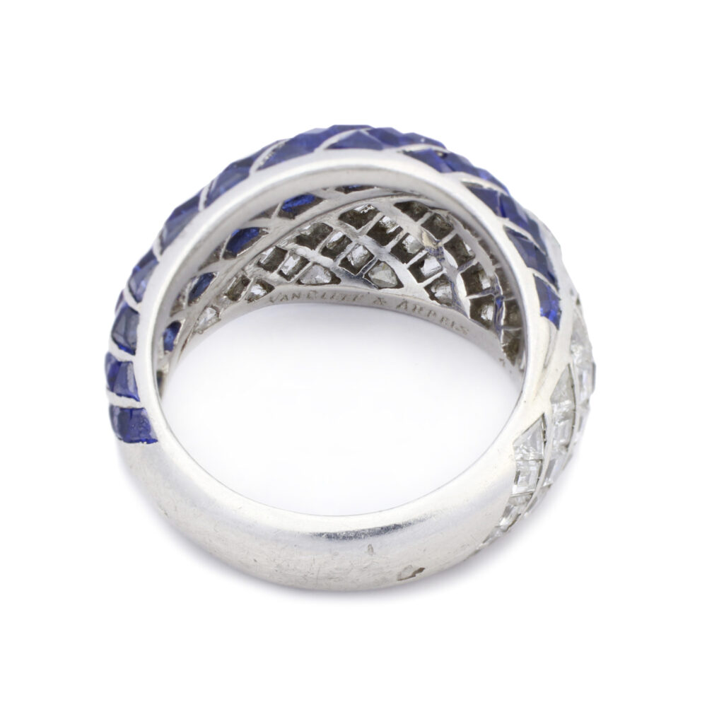 Van Cleef & Arpels Art Deco Sapphire and Diamond Ring