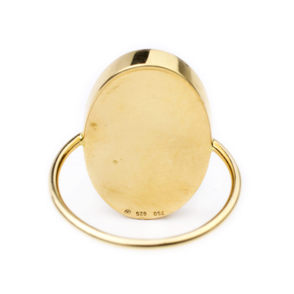 Gold and Diamond Inlaid Ring