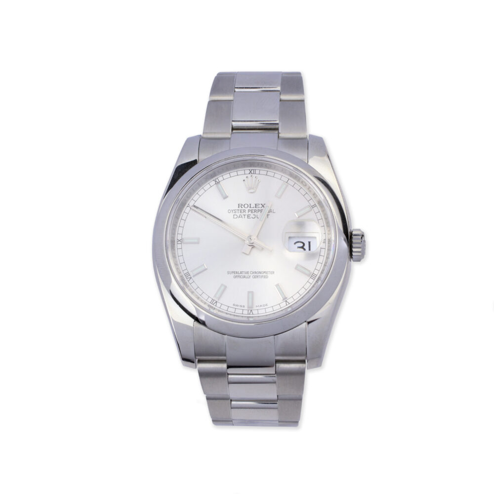 Rolex Oyster Perpetual Date Just Stainless Steel Wristwatch