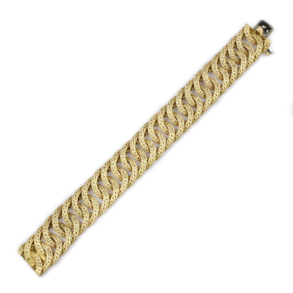 Cartier Woven Gold Link Bracelet