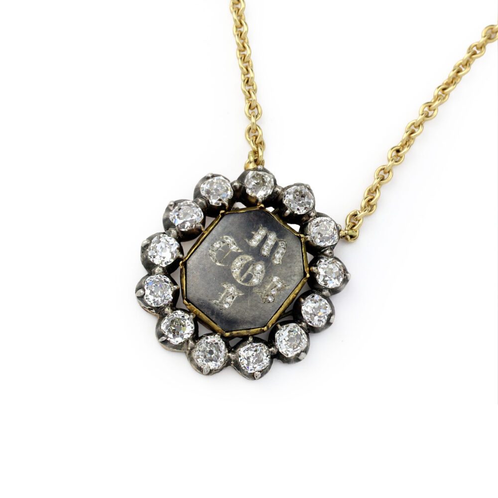 Diamond "Toi Moi" Epigram Pendant Necklace