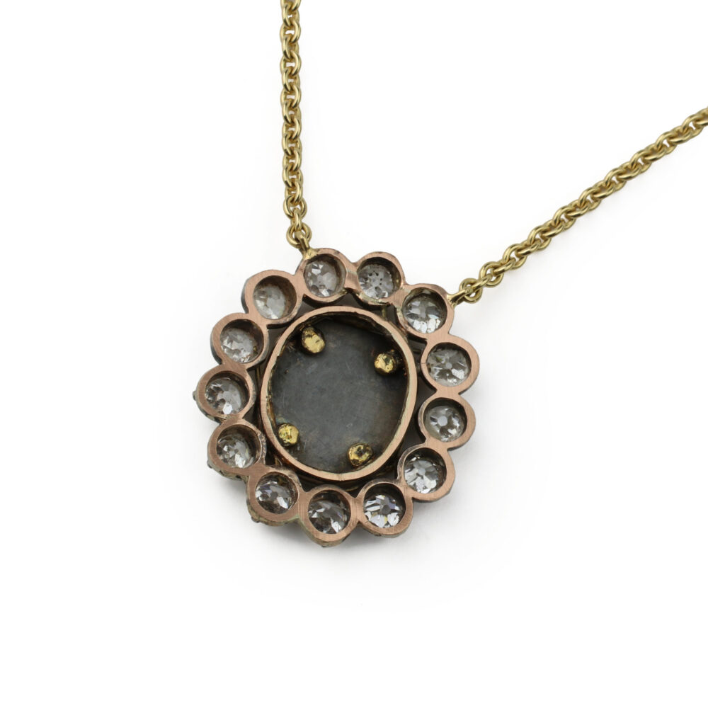 Diamond "Toi Moi" Epigram Pendant Necklace