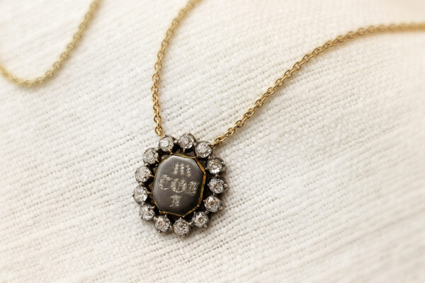 Diamond “Toi Moi” Epigram Pendant Necklace