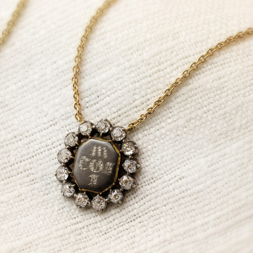 Diamond "Toi Moi" Epigram Pendant Necklace