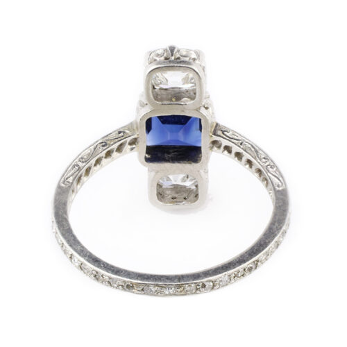 An Antique Sapphire and Diamond Ring