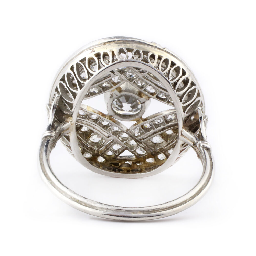 An Antique Diamond Plaque Ring