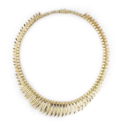 Gold Fringe Necklace
