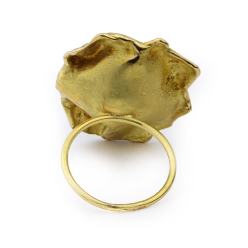 Aude Lechere, ‘Nymphea Collection’ Gold and Garnet Ring, circa 2010