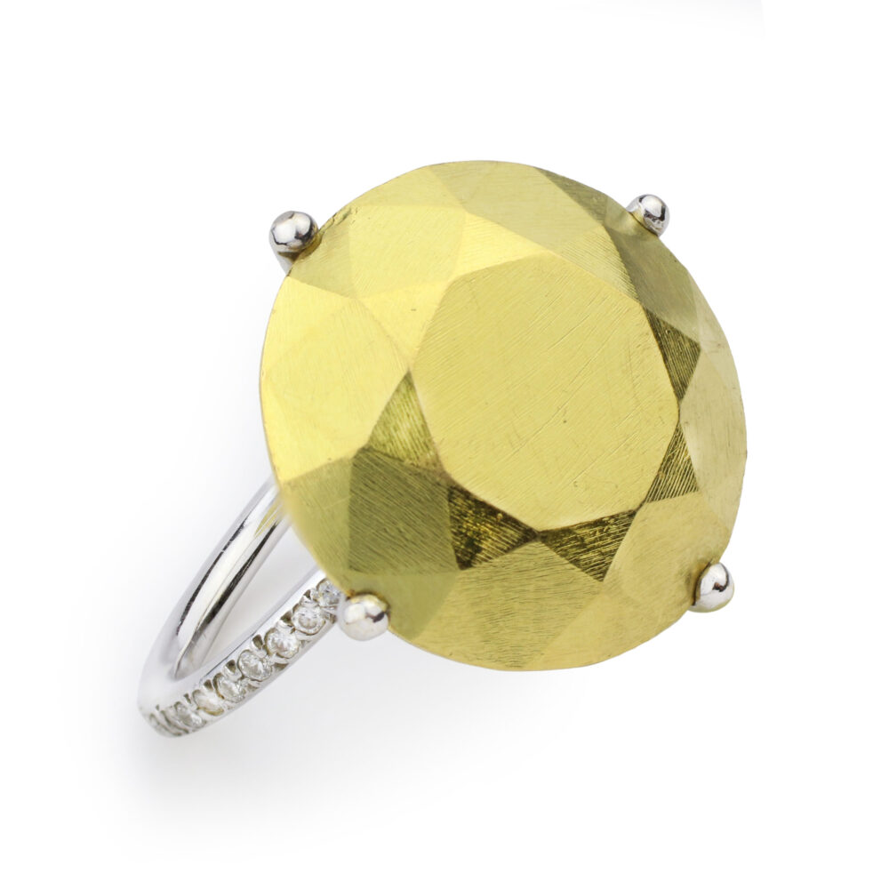Diamond set Gold 'Solitaire' Ring