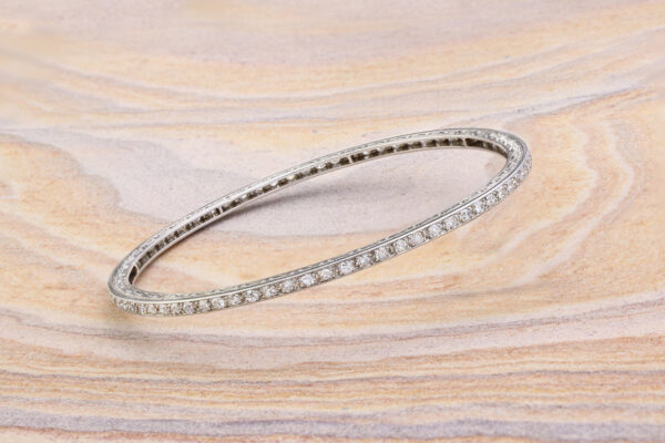 Antique Diamond Set Bangle Bracelet