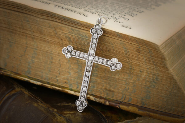 Antique Diamond Set Cross Pendant