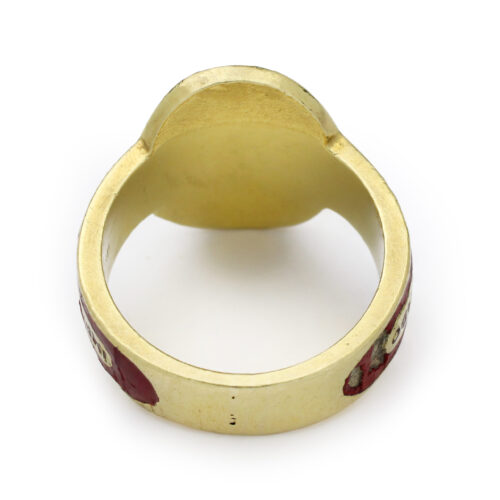 Cartier Panatella Habana Gold and Enamel Cigar Band Ring