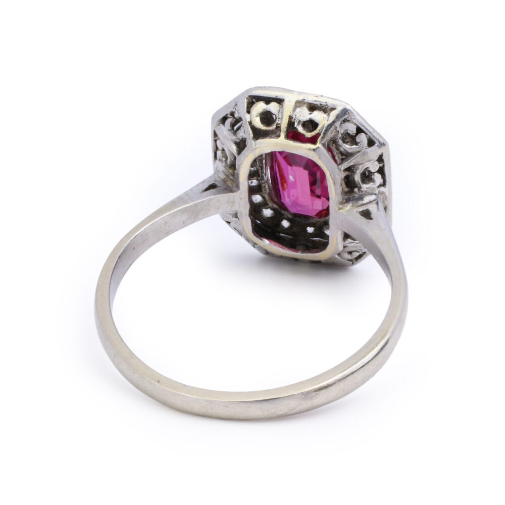 Art Deco Ruby and Diamond Ring