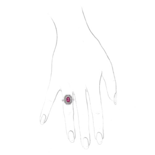 Art Deco Ruby and Diamond Ring