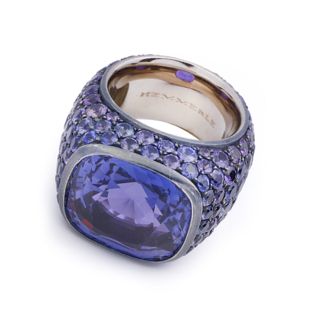 Hemmerle Purple-Blue Sapphire Ring