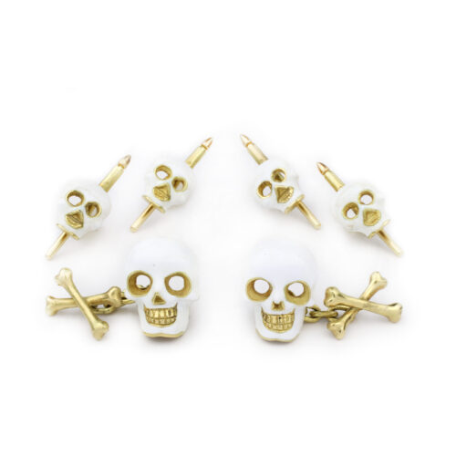 Enamel Skull and Cross Bone Dress Set